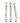 Stainless Steel Chain Rigging Hooks  Eye Turnbuckle - Wire Rope Tension Device in M4 M5 M6 M8 M10 Sizes - Shop Wood Tools