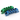 Grounding Terminal Block Connector - Blue White Green Bridge Design 4-12 Pole Brass Copper - Shop Wood Tools