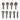 Socket Wrench Set - 9-Piece with 5-13mm Drive Heads - Shop Wood Tools