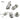 Stainless Steel Bolt Clip Wire Rope Clamp - 5Pcs M2-M5 Simplex Thimbles - Shop Wood Tools
