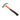 Claw Hammer 750g - Plastic-Coated Handle Hardware Tool - Shop Wood Tools