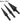 Hexagonal Shank HSS Step Drill Set - 3pcs Nitrided Pagoda Hole Opener - Shop Wood Tools