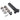 Durable Steel Two-Wheel Tool Kit - Knurled Design - Shop Wood Tools